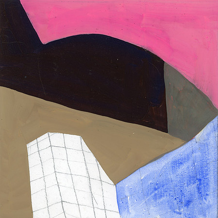 CAT 401 R, Small Geometric Painting IV, 2005, gouache on paper, 15X15cm