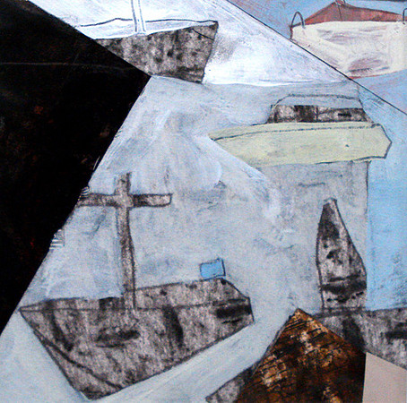 CAT 173D iii, Little Boat Project iii, 2004, mixed medium on paper, ,jpg