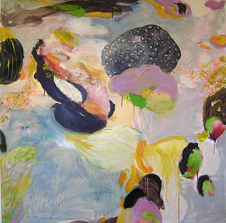 CAT 670 Con Brio II. 2018. Oil on board. 1.2 X 1.2M