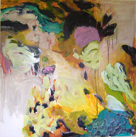 CAT 672 Con Brio VI. 2018. Oil on board. 1.2 X 1.2M