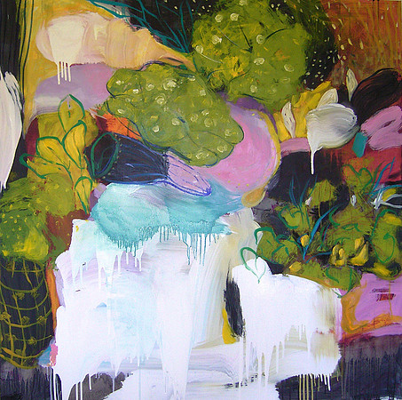 CAT 678 Con Brio VIII. 2018. Oil on board. 1.2 X 1.2M