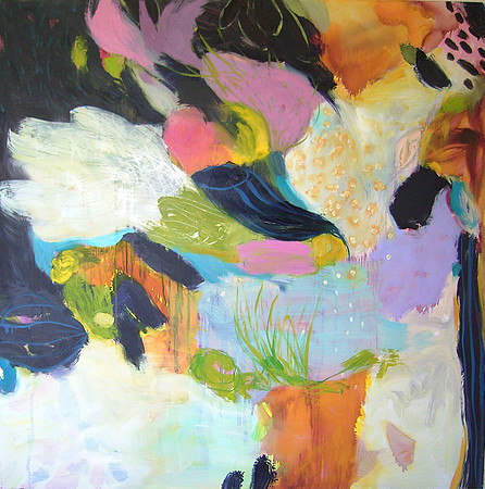 CAT 674 Con Brio VII. 2018. Oil on board. 1.2 X 1.2M