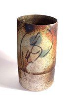 CAT C53vii ma, Large fine cylinder, 1978, stoneware dry glaze