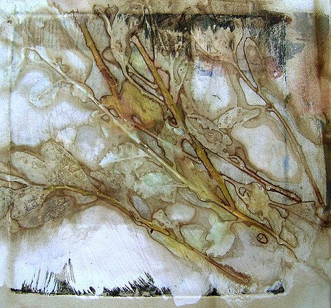 CAT 587 E2, After the Simpson Desert E2, 2015, mixed medium on paper