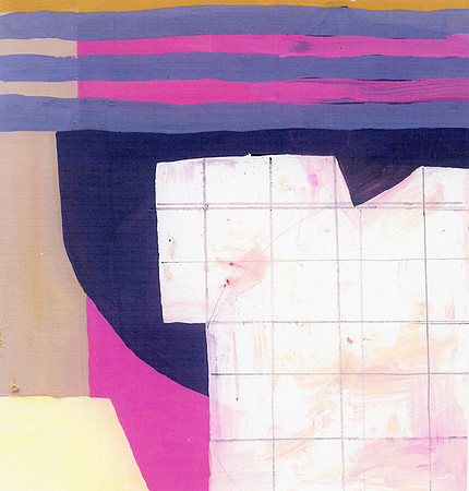 CAT 401 P, Small Geometric Painting II, 2005, gouache on paper, 15X15cm
