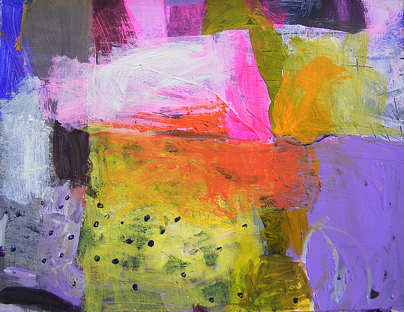 CAT 689xi. Small and Bright XI. Mixed medium on paper, framed.  235 X 305mm
