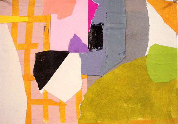 CAT 532 ix, Bright Abstract Collage IX, 2012, collage on paper, 55X69cm.JPG