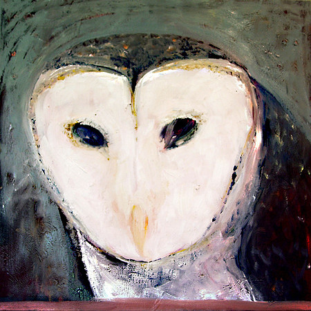 CAT 660 ii Elegant masked Owl, 2017, oil on canvas, 60X60cml