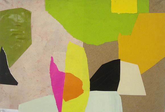 CAT 532 xiii, Bright Absttract Collage XIII, 2012,collage on paper, 55X69cm.JPG