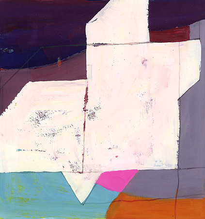 CAT 401 S, Small Geometric Painting V, 2005, gouache on paper, 15X15cm